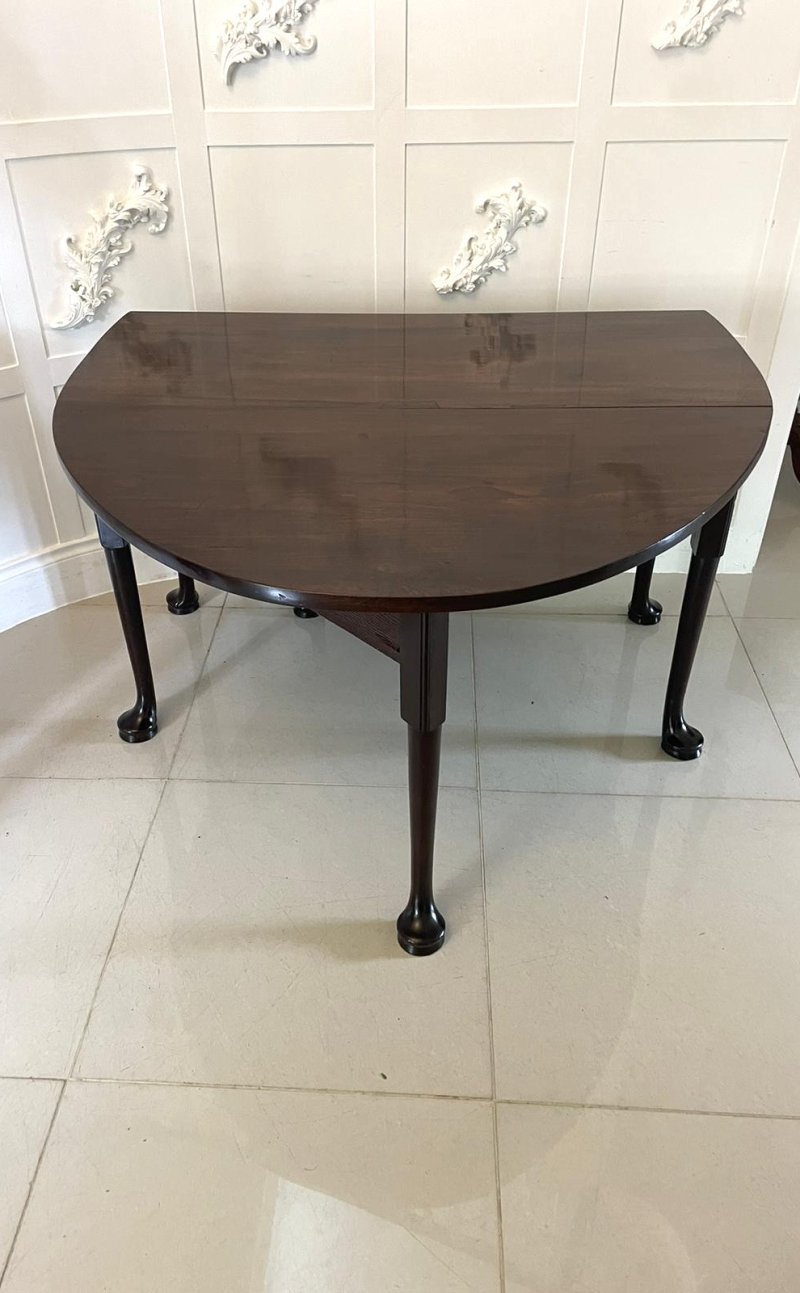 Outstanding Quality Large Unusual Antique George III Mahogany Dining Table - Image 12